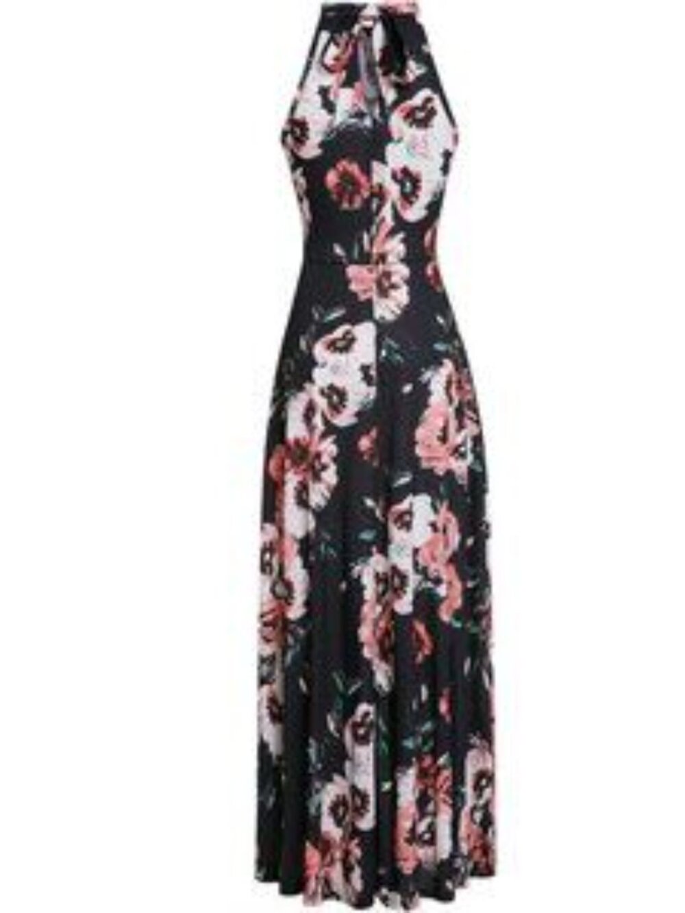 Womens 2024 Summer Maxi Dress Beach Halter Neck Long - Picture 3 of 5